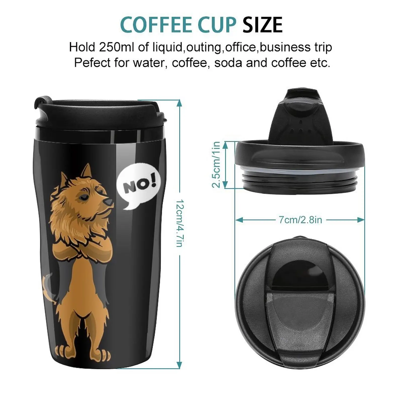 New Australian Terrier T-ShirtStubborn Australian Terrier Dog Travel Coffee Mug Espresso Mug Cup Coffe Coffee Bottle