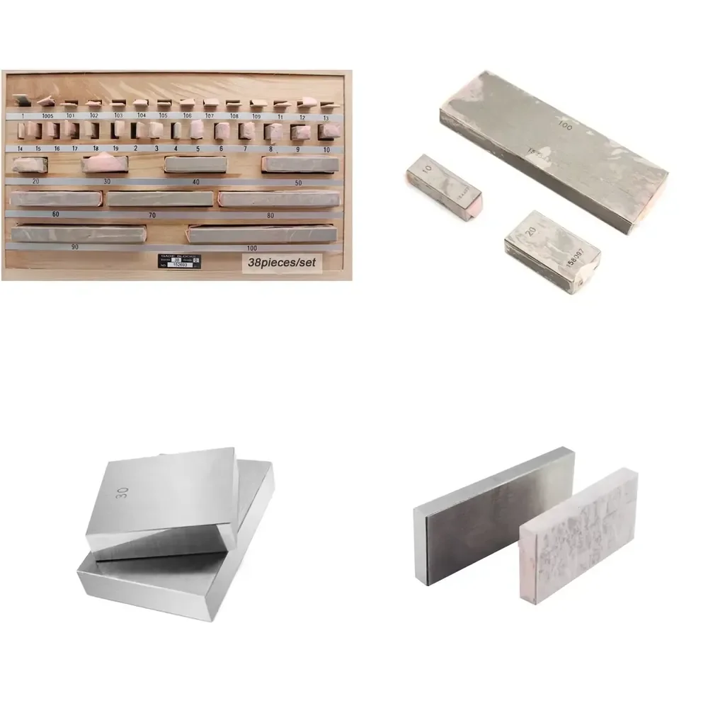 Rectangular 0Grade 38pieces Measuring Tools Steel Slip Gauge Inspection Block Gauge Set