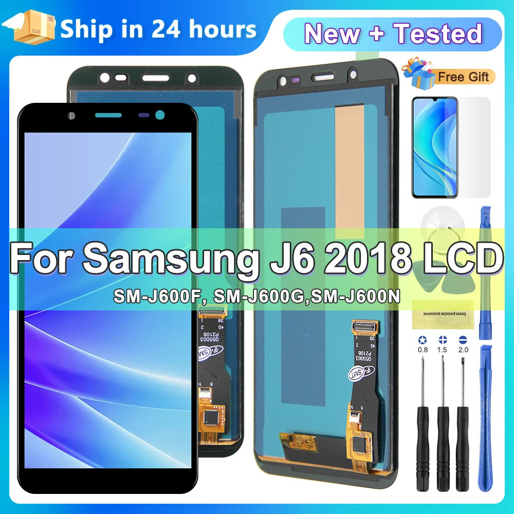 AAA+ Display Screen for Samsung Galaxy J6 Lcd Display Touch Screen Digitizer Replacement for Samsung J6 J600 J600F J600F/DS