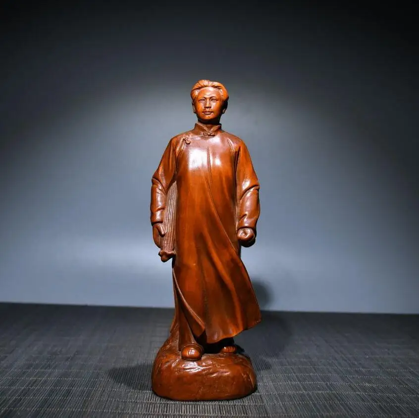 

Archaize seiko Hand-carved boxwood great leader Chairman MAO crafts statue