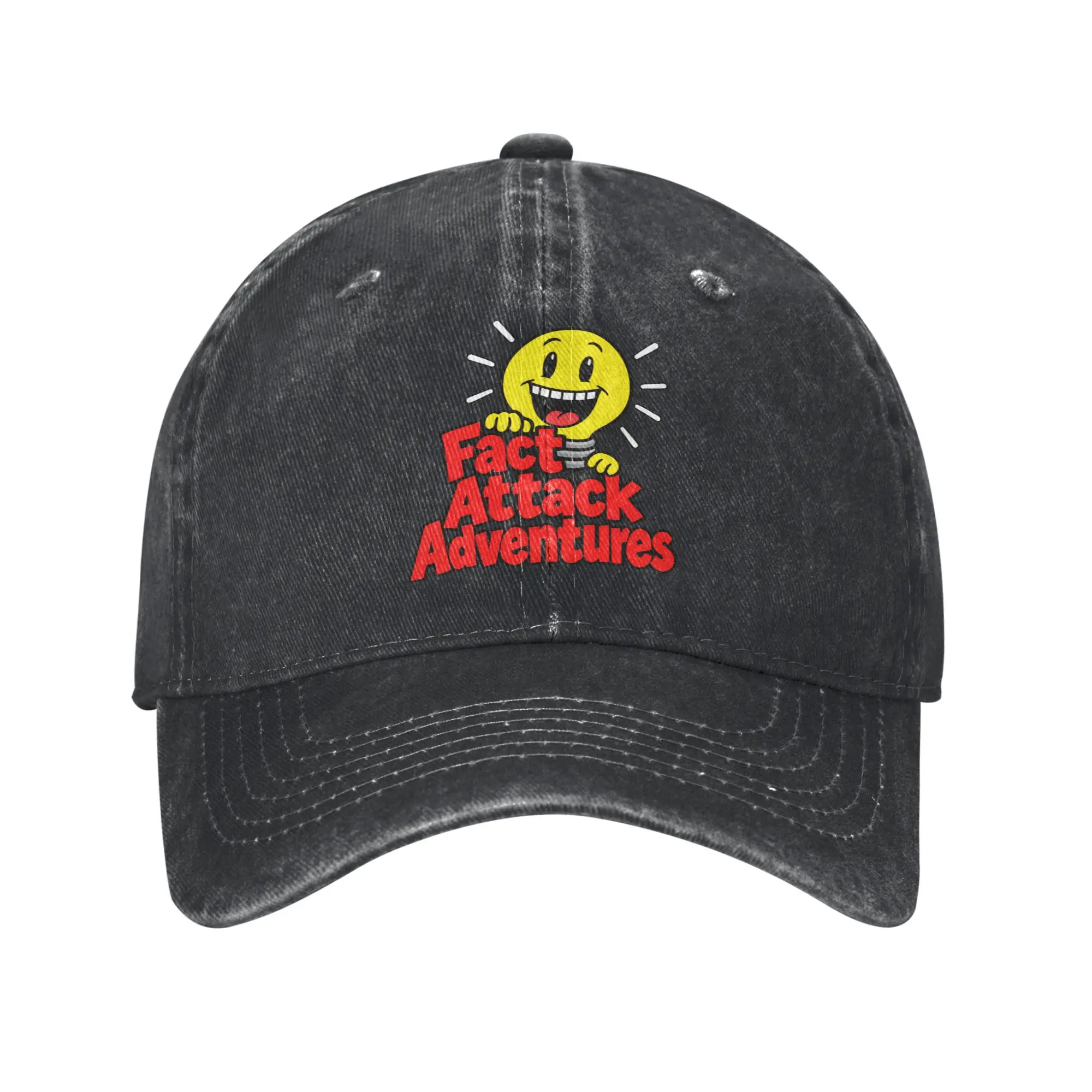 Fact Attack Adventures Lighty Printed Cap Men Women Cotton  Trucker Hat Lerisure Wear Baseball Cap Adjustable