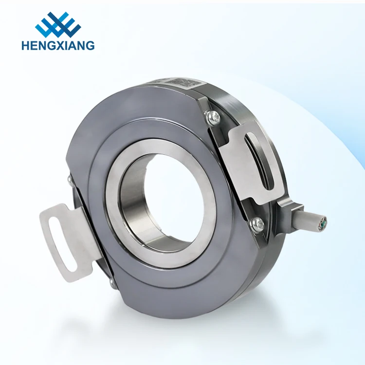 HENGXIANG PN72 72mm OD 30mm Hollow Shaft Incremental Encoder 10000ppr 5V DC IP50 Protection Spring Plate Mount for Servo Motor