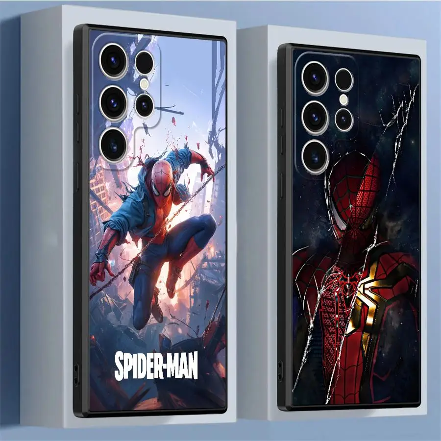 Marvel Cool Spider Man Custodia morbida nera per Samsung Galaxy S24 S24Ultra S25 Ultra S20 FE S22 Plus S21 + S21 S23 FE