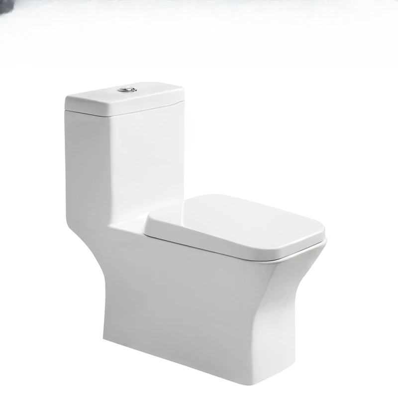 Toilet PP slow down cover, jet siphon integrated toilet HTZ1011