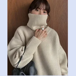 24 year autumn/winter detachable V-neck pullover Japanese design solid color wool women's sweater