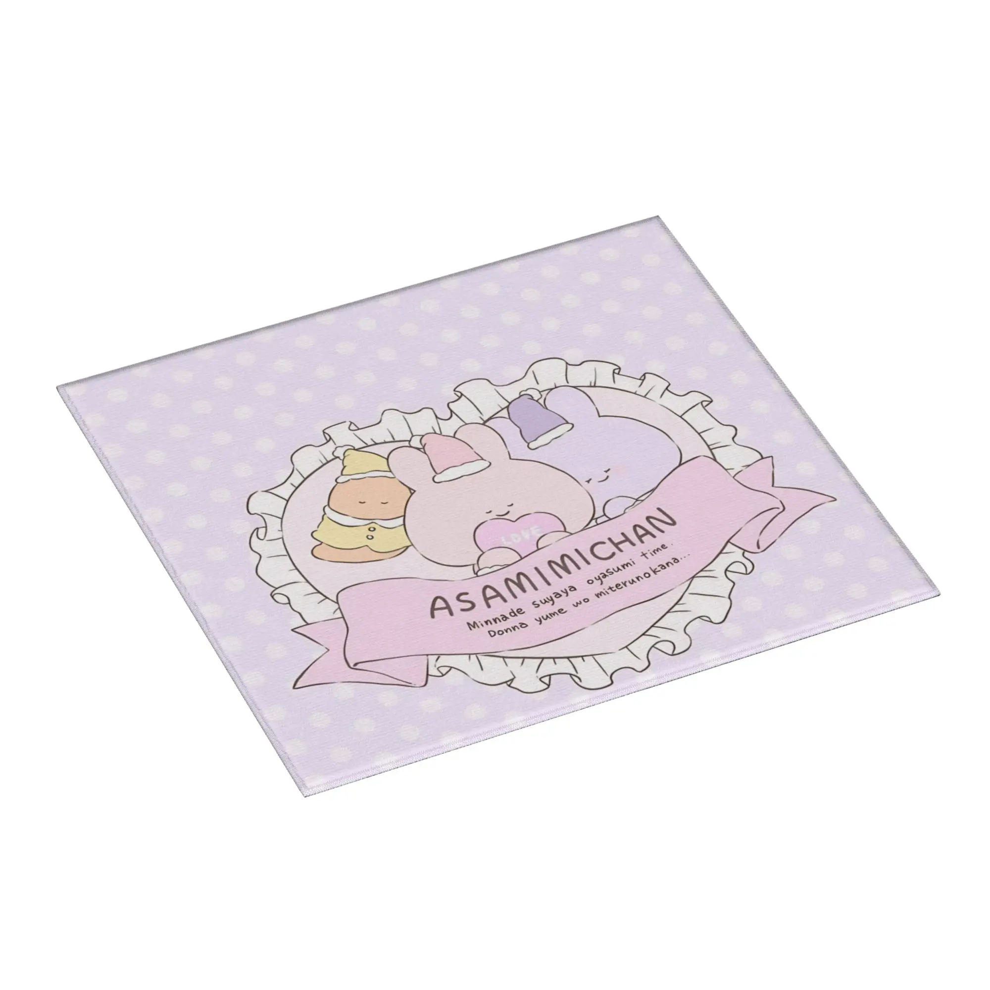 Asamimichaan Anime Cartoons Asamimi Non Slip Kitchen Counter Protector Mat Barware Tableware Reusable Drying Mat For Kitchen