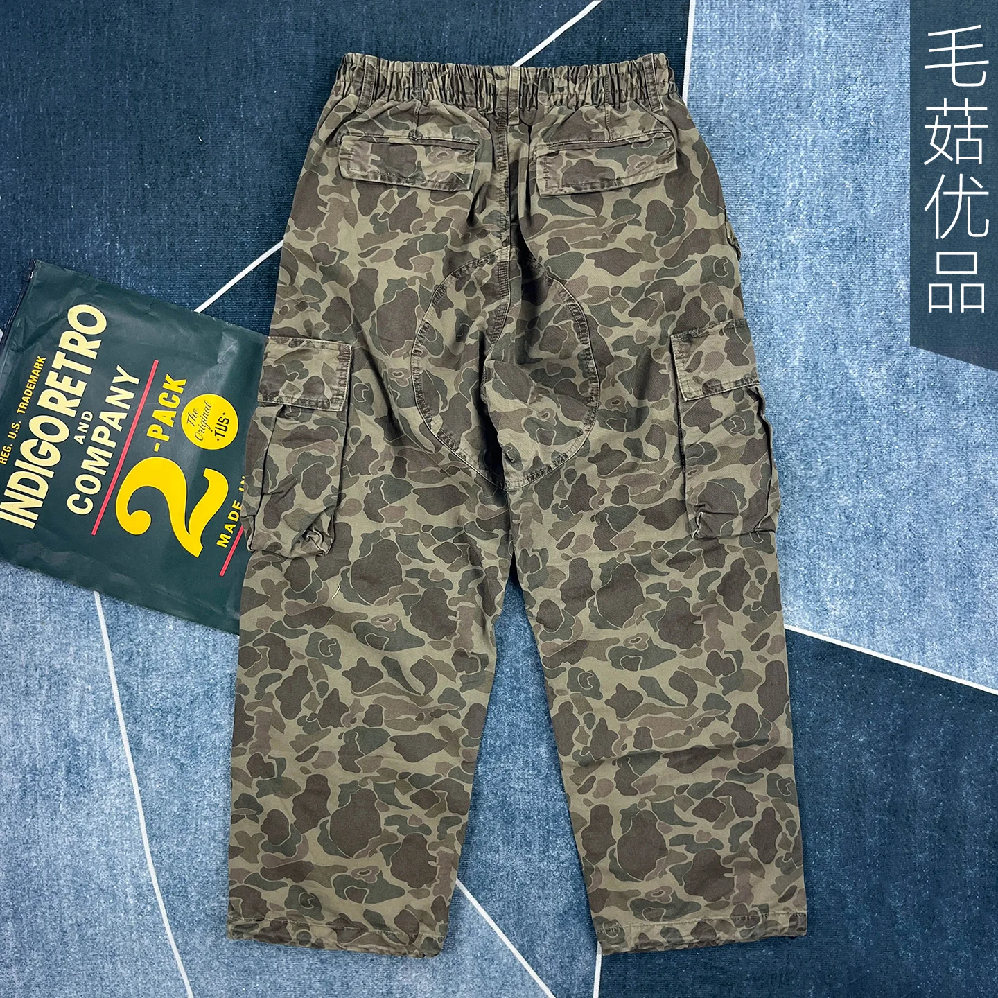 

Тяжелые хлопковые американские камуфляжные брюки осень/зима, свободные прямые деревянные брюки-карго, мужские повседневные камуфляжные брюки Tiger Junlge