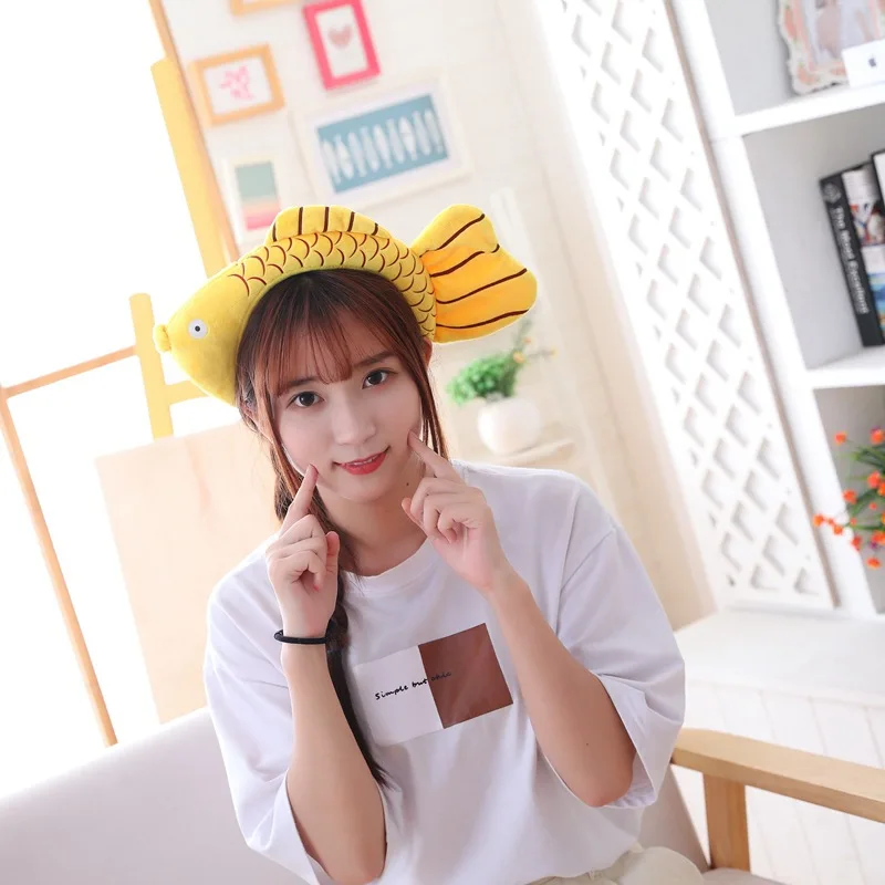 Shark Dinosaur Hairband for Women Fashion Home Wash Face Headband Korean Version Funny Cartoon Hair Bands Hair Accessories