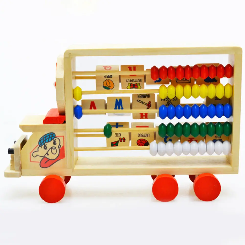 

Kids Colorful Wooden Abacus Stand Counting Teaching Aid Educational Math Learning Cognitive Calculate Tool Abacus Stand