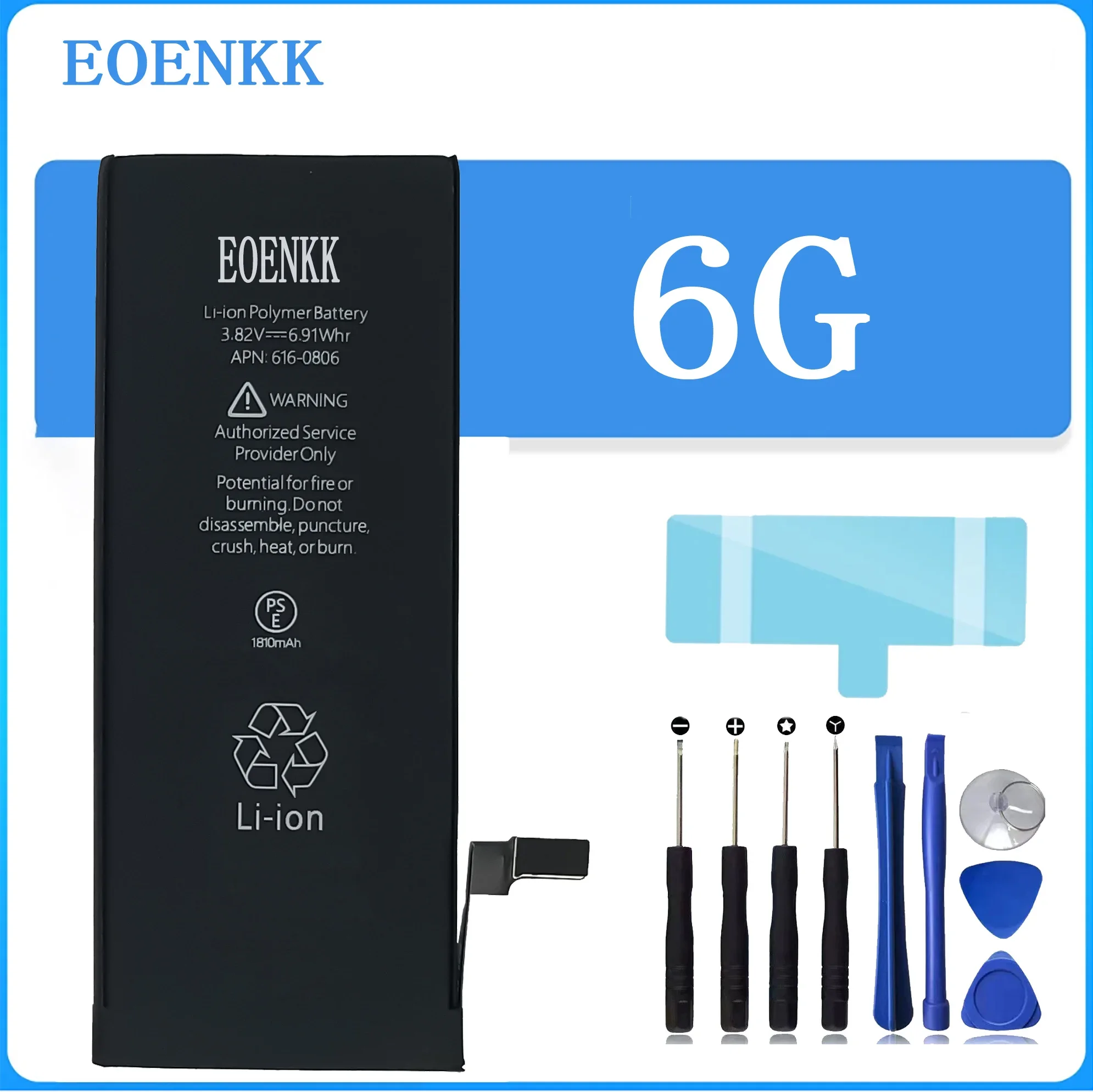 EOENKK 1810Mah Battery For Apple iPhone 6 6G A1549 A1586 A1589 616-0806 Repair Part High Capacity Replacement Phone Batteries