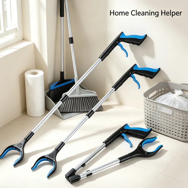 Foldable thickened garbage clamp pickers and long-handle clips are suitable for picking up clutter in gardens and courtyards