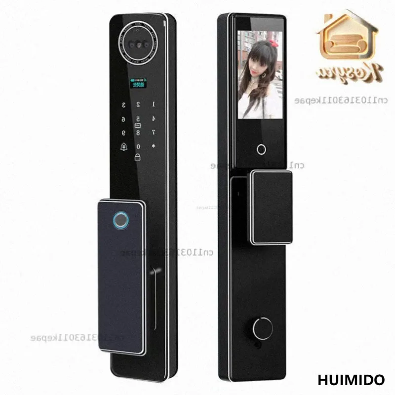Double Door Facial Recognition Rainproof Antifreeze Sunscreen Password Fingerprint Lock Outdoor Villa Door Courtyard Smart Door