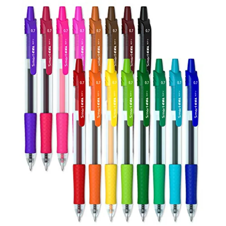 

Gel Pens Set 16 Colo Medium Point Colored Pens Retractable Gel Ink Pens with Comfort GripSmooth Writing for Jourl Notebook Plan