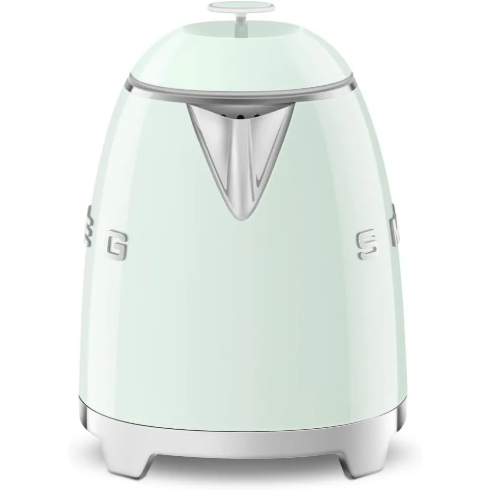 Mini 50's Retro Style 3 Cup Electric Kettle with Double Wall Anti Slip Base and Water Level Indicator (Pastel Green)