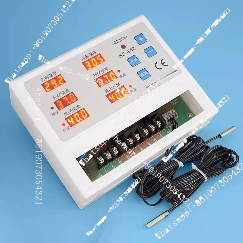 

380V intelligent temperature controller fan water pump temperature control meter breeding incubation temperature control