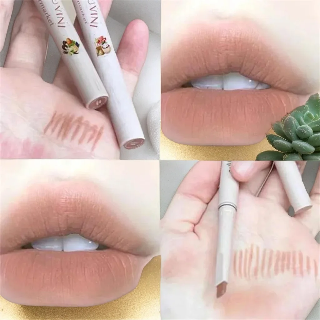 Matowa kredka do ust - wodoodporna, odporna na pot, aksamitny wykończenie zapewniające długotrwałe kolory (prezent na Walentynki)