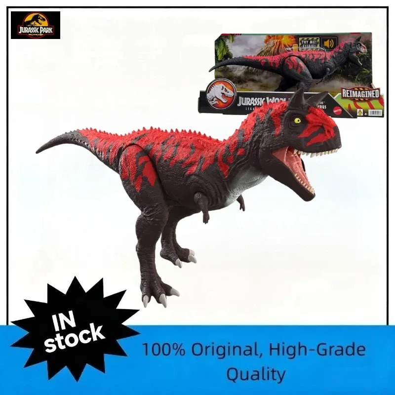 

In Stock Jurassic Park Heritage Series Carnotaurus Sound Effect Dinosaur Model Boys Children's Toys JCG20 Gift