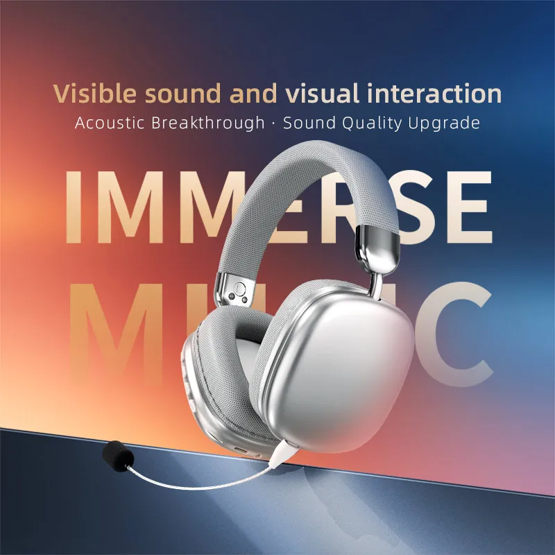 

Newest Wireless Bluetooth Headphones Large Headset Helmets with HD Mic Support In-Ear Monitor 8Hrs Long Endurance BT5.4