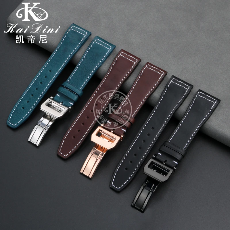 High Quality Quick release Italian Genuine Cowhide Watchband Fit for IWC Pilot's Series Watch IW377714 Cowhide Strap 20mm 21mm