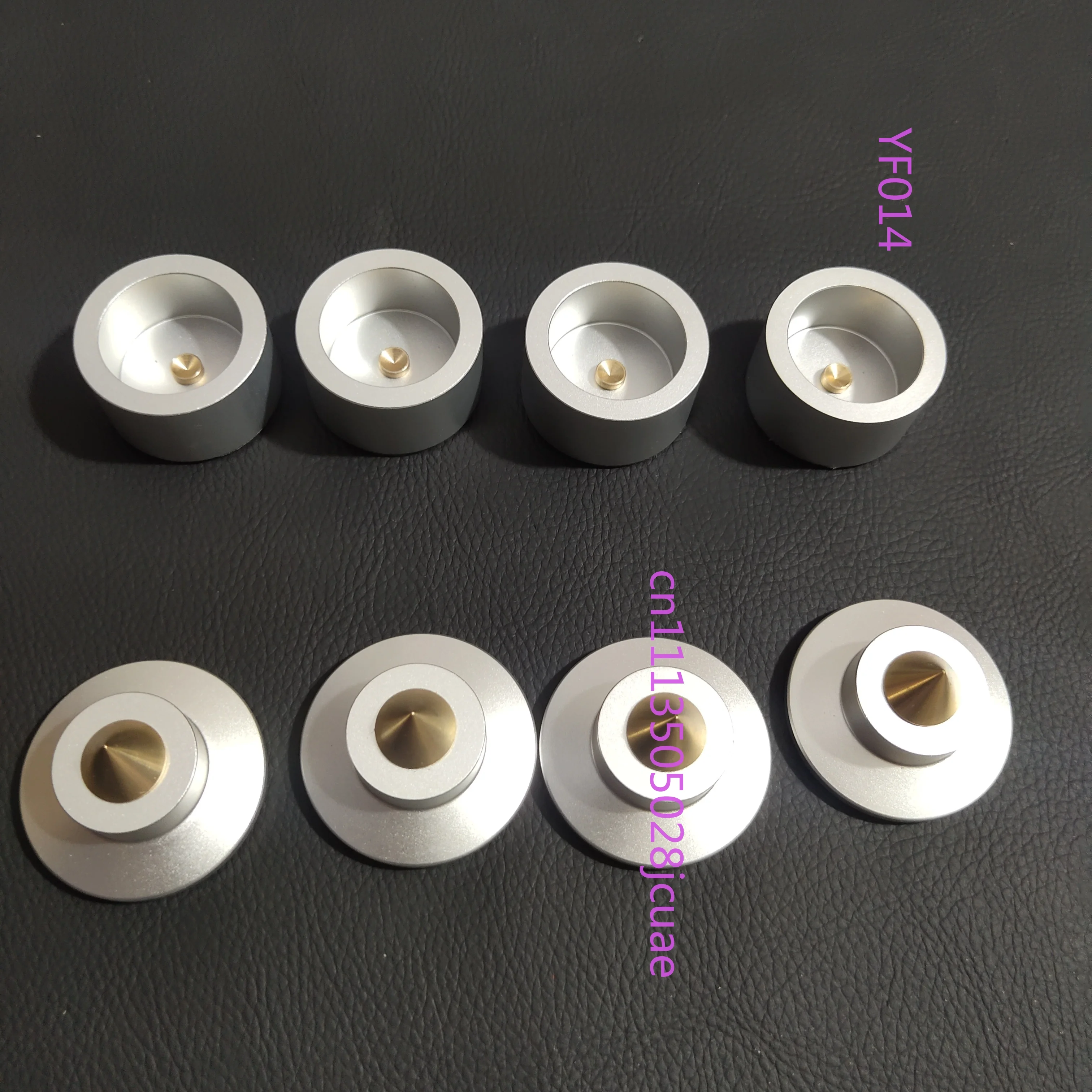 

Audiophile Grade Audio Shock Absorbing Feet Pad HIFI Speaker Aluminium Isolation Support Mat 4 Pieces Set