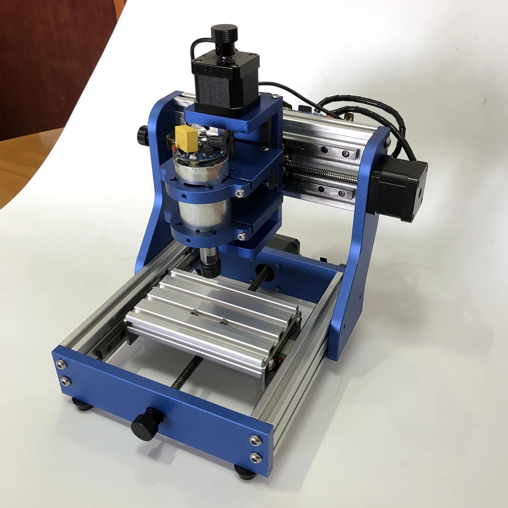 Fai da te Mini Router di CNC Incisore 1310 Telaio completamente in metallo Desktop PCB Fresatrice Intaglio del legno Opzionale 500 mW Laser