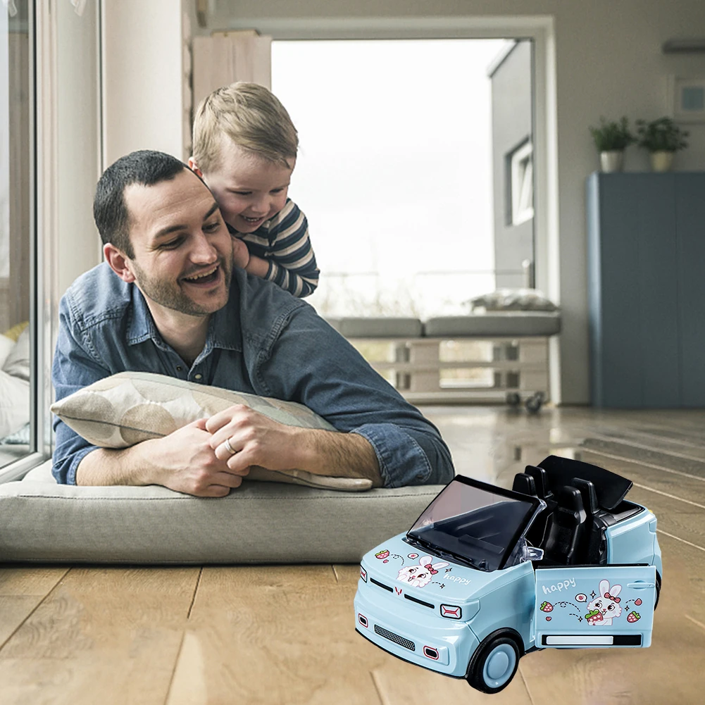 Mini-Modell-Spielzeugfahrzeug mit zu öffnenden Türen, Kinderspielfahrzeug, doppelseitige Inertanz, umwandelbare Geschenke für Jungen und Mädchen