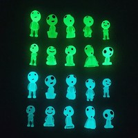 Miniatures Luminous Elf Home Garden Mushroom Statue Glowing In The Dark Fairy Garden Ornament 10Pcs DIY Accessories