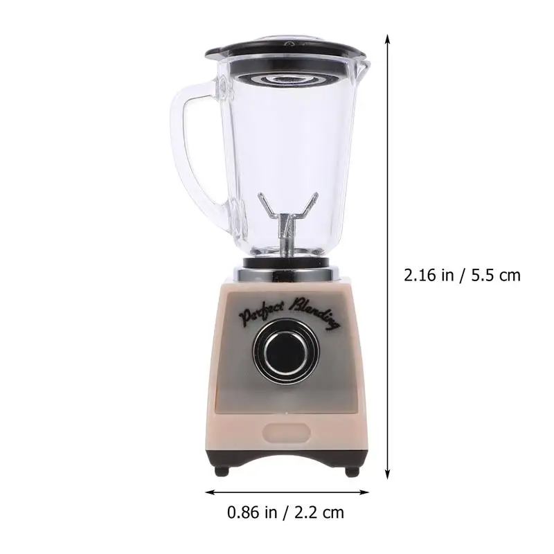 1:12 Miniature Scale Juicer ตุ๊กตาของเล่น Dollhouse Miniature ฉากอาหารเล่นของเล่นอุปกรณ์เสริมสําหรับเด็ก