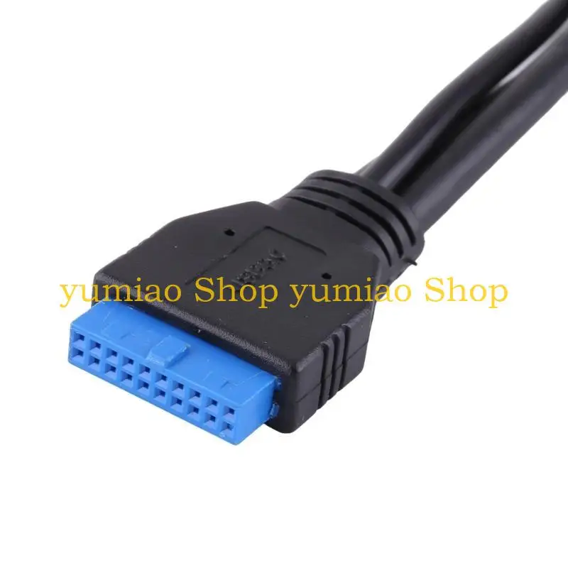 587B USB 19-Pin Header 1 to 2 Splitter Motherboard Cable No More Clutter 20CM
