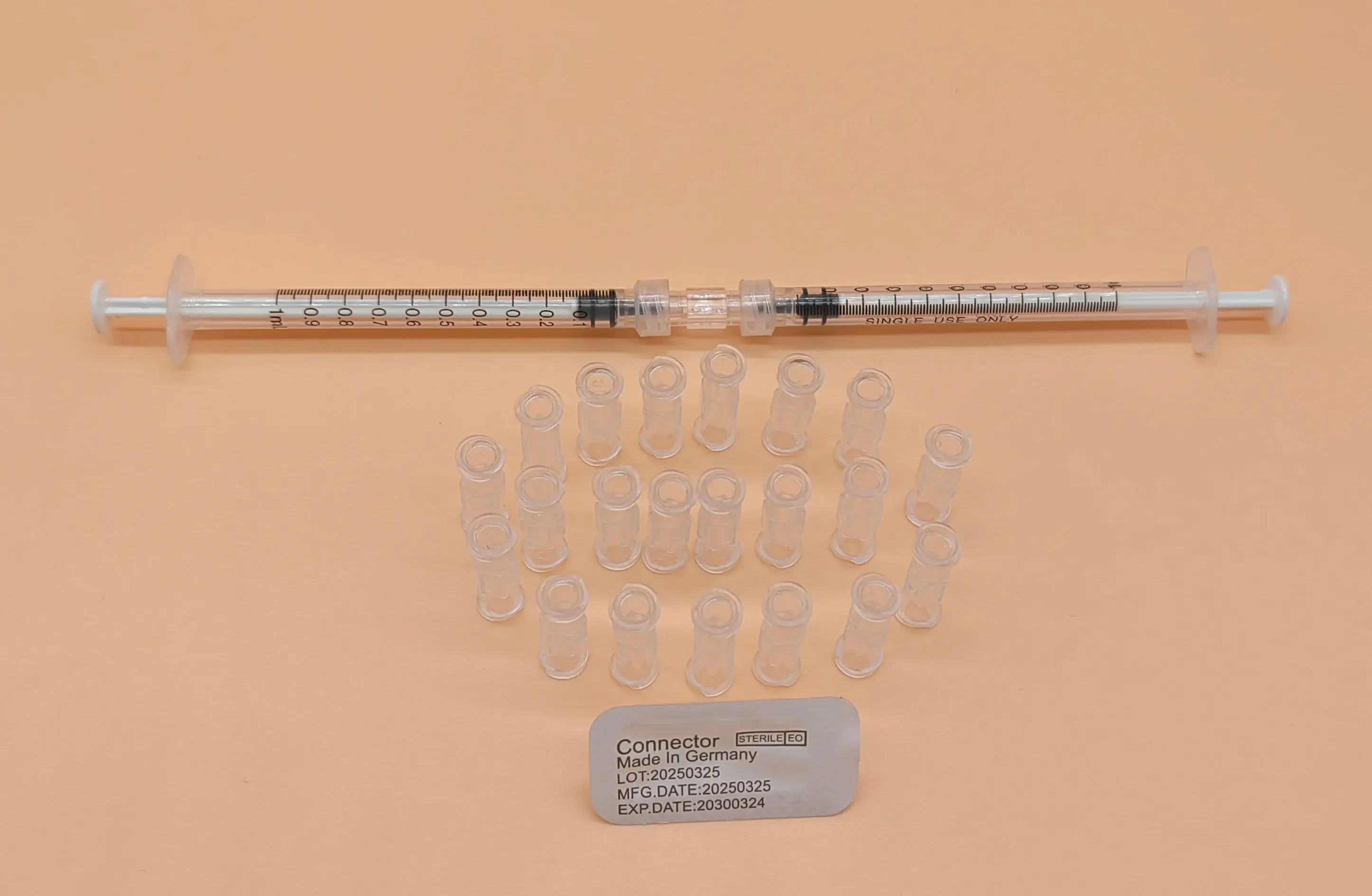 

Transparent Luer Lock Adapter Double Helix Leak-Proof Connector Individual Pack Durable for Syringe Tool Connections