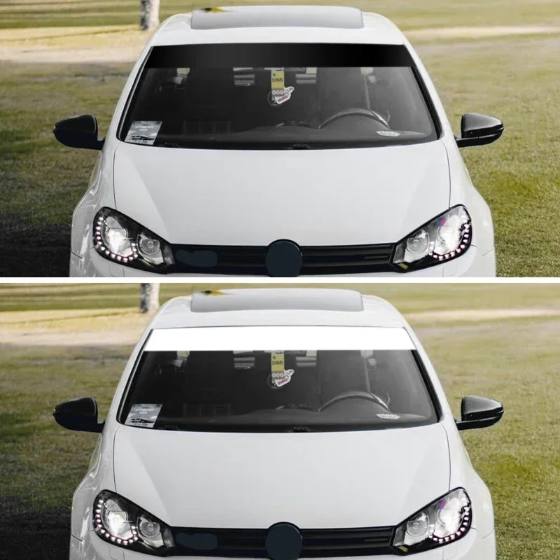 New Design Car Sun Visor Auto Front Windshield Stickers Banner Stripe Sport Decals Anti UV Heat Control Auto Window Decoration