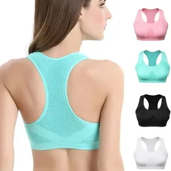 Reggiseno sportivo traspirante da donna che assorbe il sudore, imbottito antiurto, palestra, corsa, fitness, doppio strato, reggiseno sportivo per yoga senza cuciture