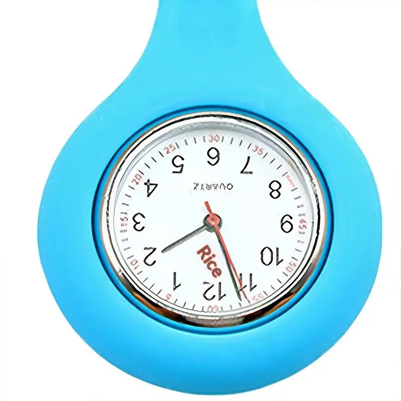 Silicone Nurse Watch Quartz Movement Pocket Watch Brooch For Women Chest Watch view 2