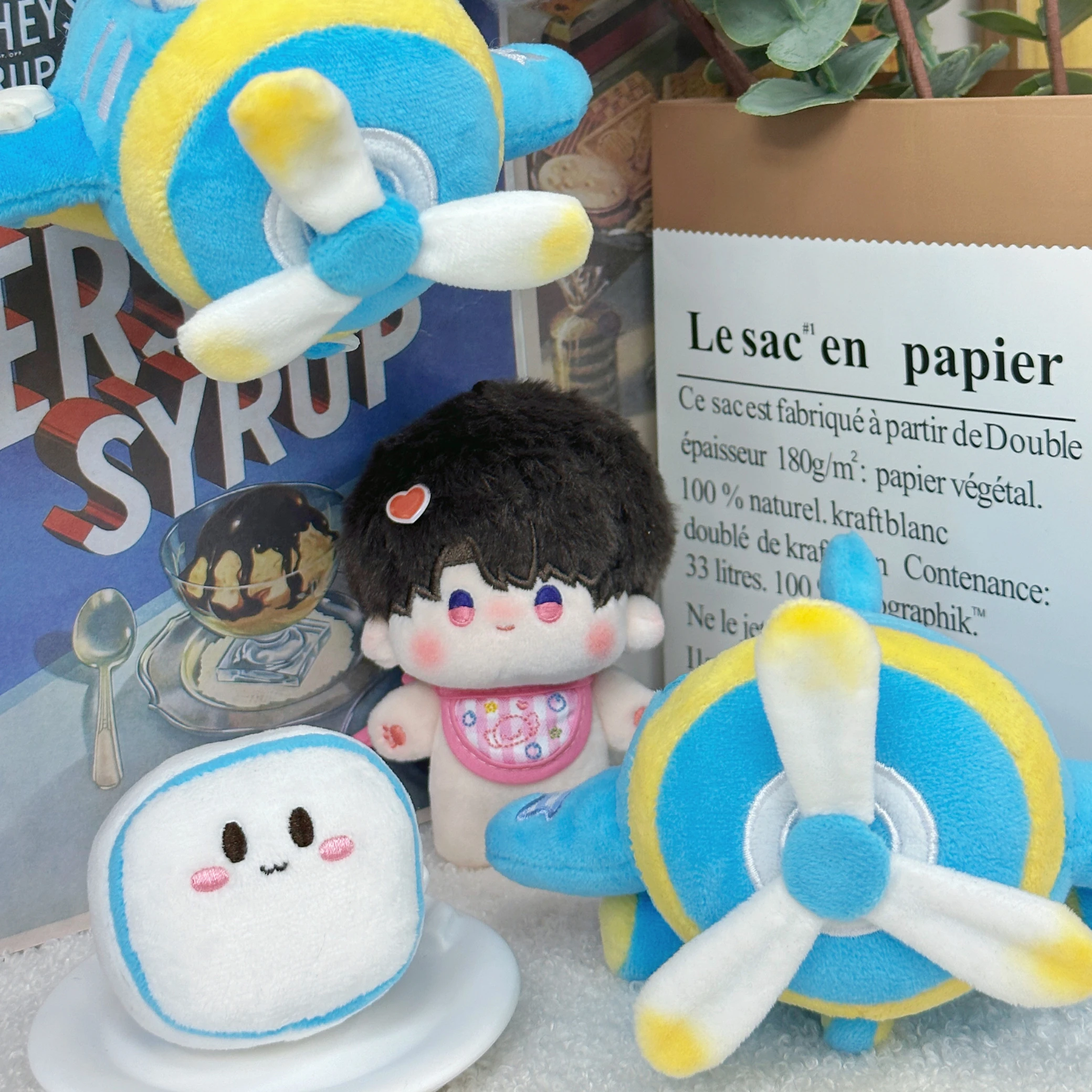 Anime Love and Deepspace Caleb Cosplay Cute Plane Doll Cartoon Plush Stuffed Doll Body Plushie Pillow Toys Gift Collection