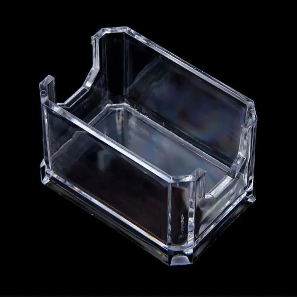 New Transparent Tea Bags Storage Box Acrylic Sugar Bag Stand Sugar Packet Sorting Case Large Capacity Home Table Organizer