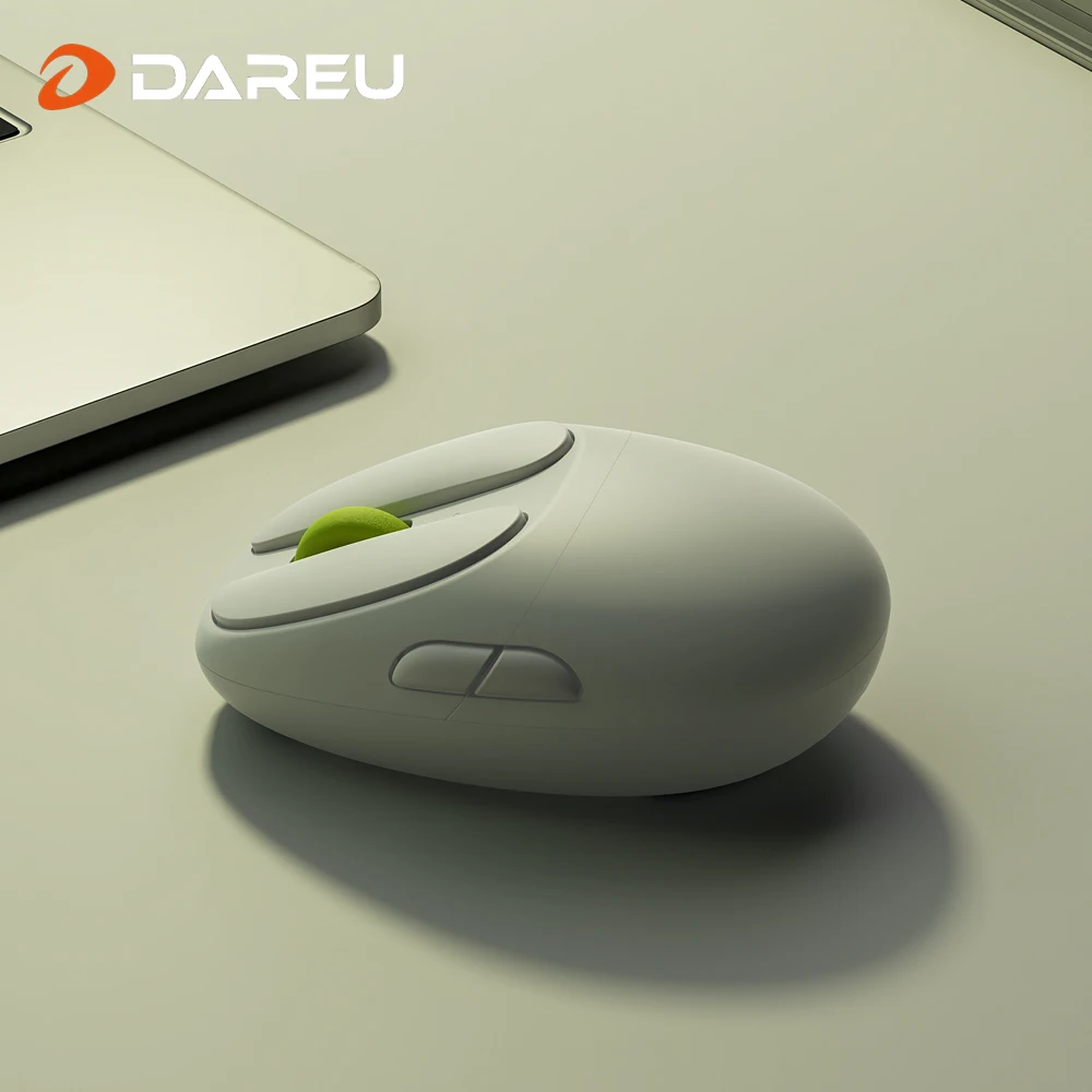 DAREU Wireless Mouse, Dual-mode Bluetooth 2.4G Noiseless Mouse with USB Receiver - Portable Computer Mice for PC, Tablet, Laptop
