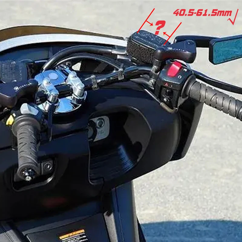 Brake Fluid Cover Mobile Phone Holder Scooter Expansion Oilcan Cap Mount For 40.5-61.5mm Motorcycle Pump Cover Support