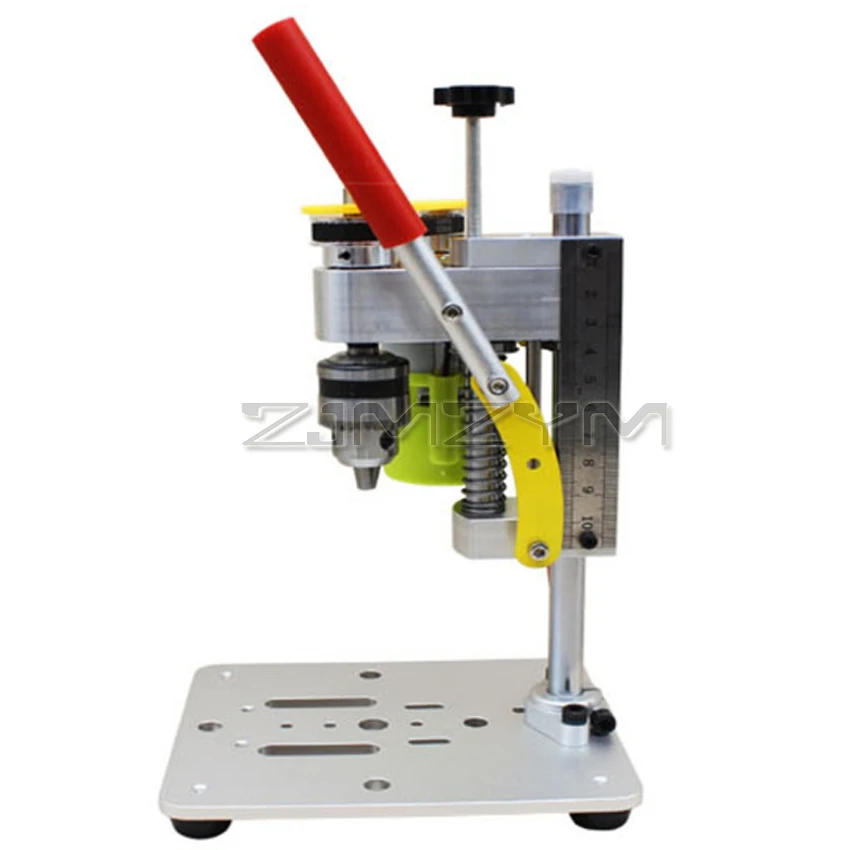 Mini Drill Press Precision CNC Table Drilling Machine Portable Benchtop Driller B10 Chuck Metal Wooden DIY Crafts Tool 795 Motor