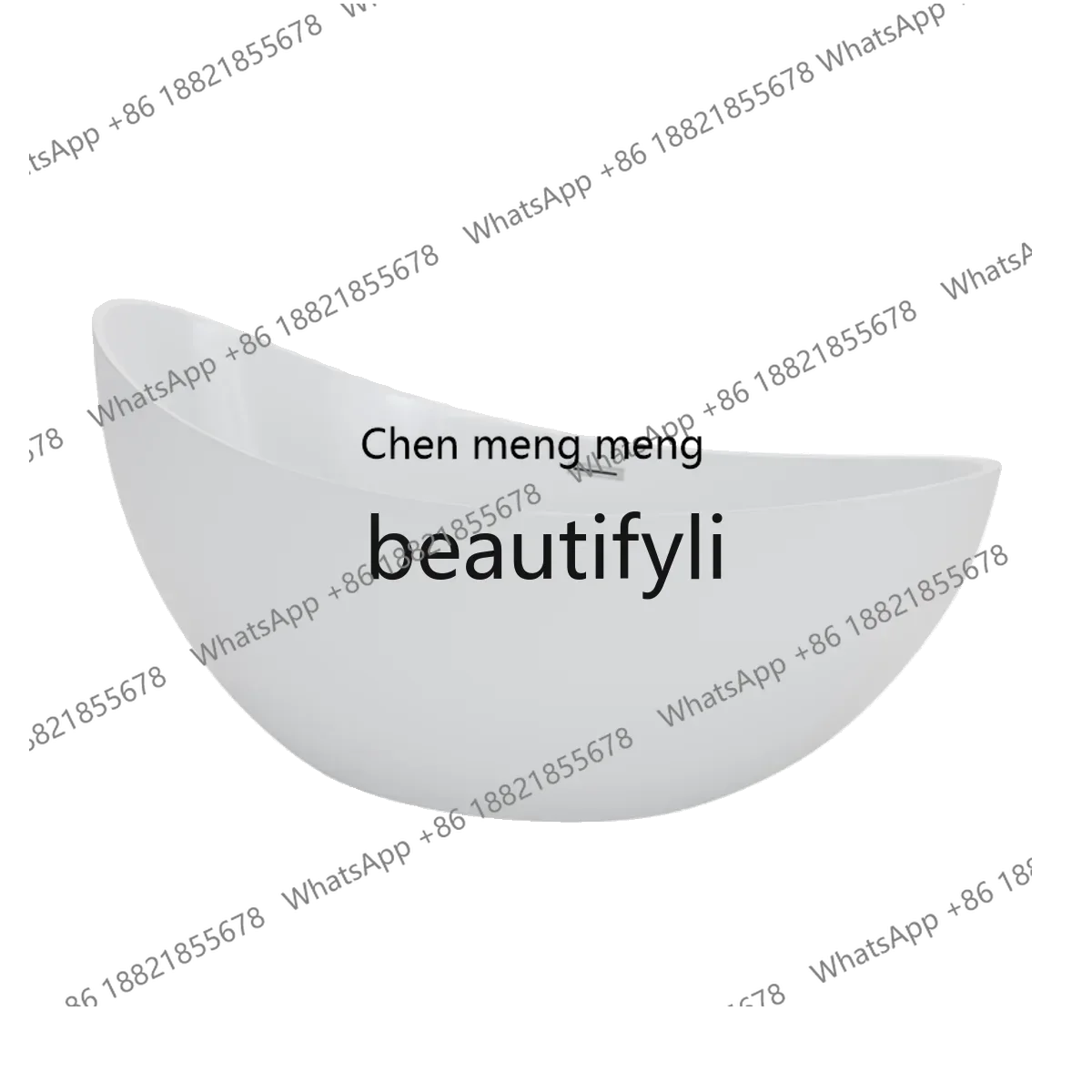 

182Q Acrylic bathtub independent thermal insulation seamless integrated artistic and environmentally friendly bathtub