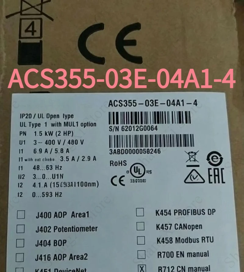 1PC Brand New ACS355-03E-04A1-4 Frequency Converter ACS35503E04A14 Deliver Quickly