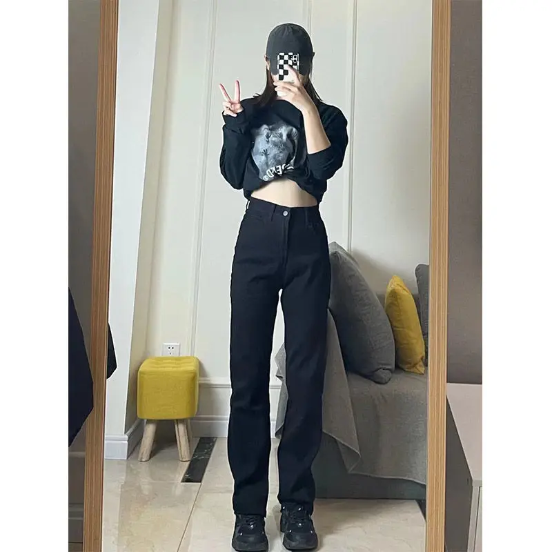 

Jeans Femme Curvy Women'S Clothes Western Cowgirl American Style Retro Vintage Ladies Female Denim Trousers Fashion Comfortable