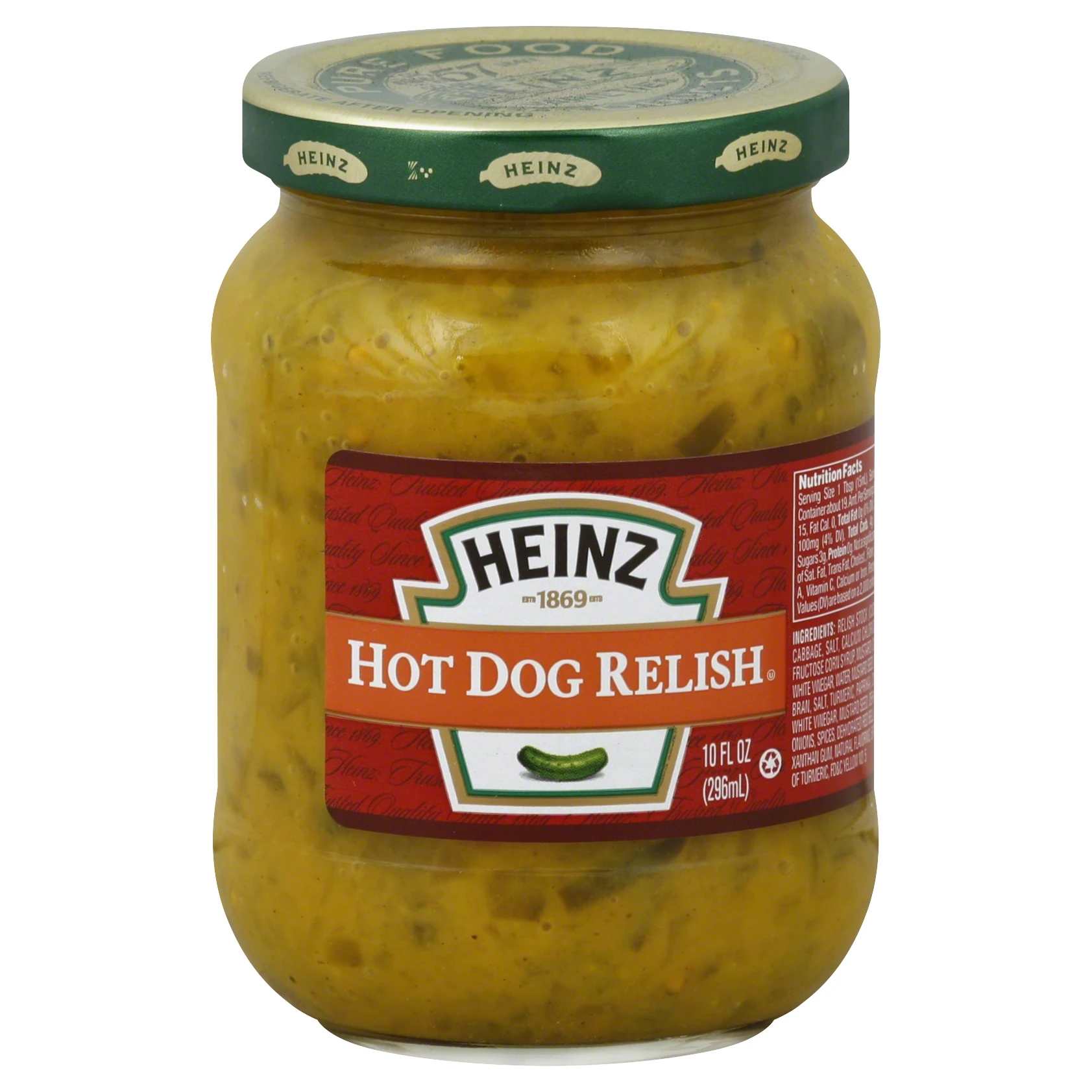 Heinz Hot dog Relish 296ml/ 10oz Hot dog pickle sauce/seasoning special for Hot dog