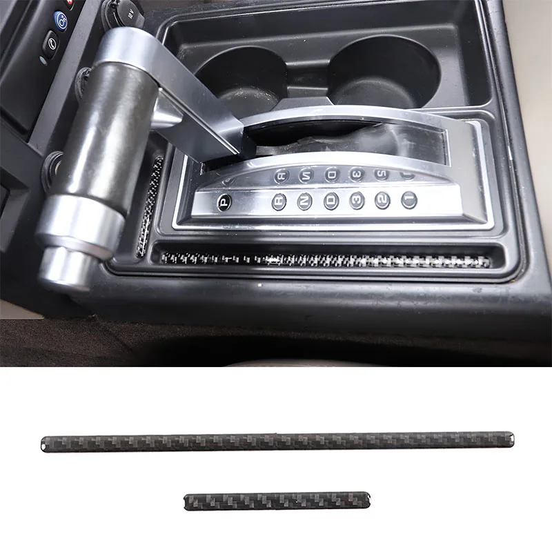 

Soft Carbon Fiber Car Center Shift Slot Pad Trim for Hummer H2 2003-2007 Interior Accessories Car Stickers Parts