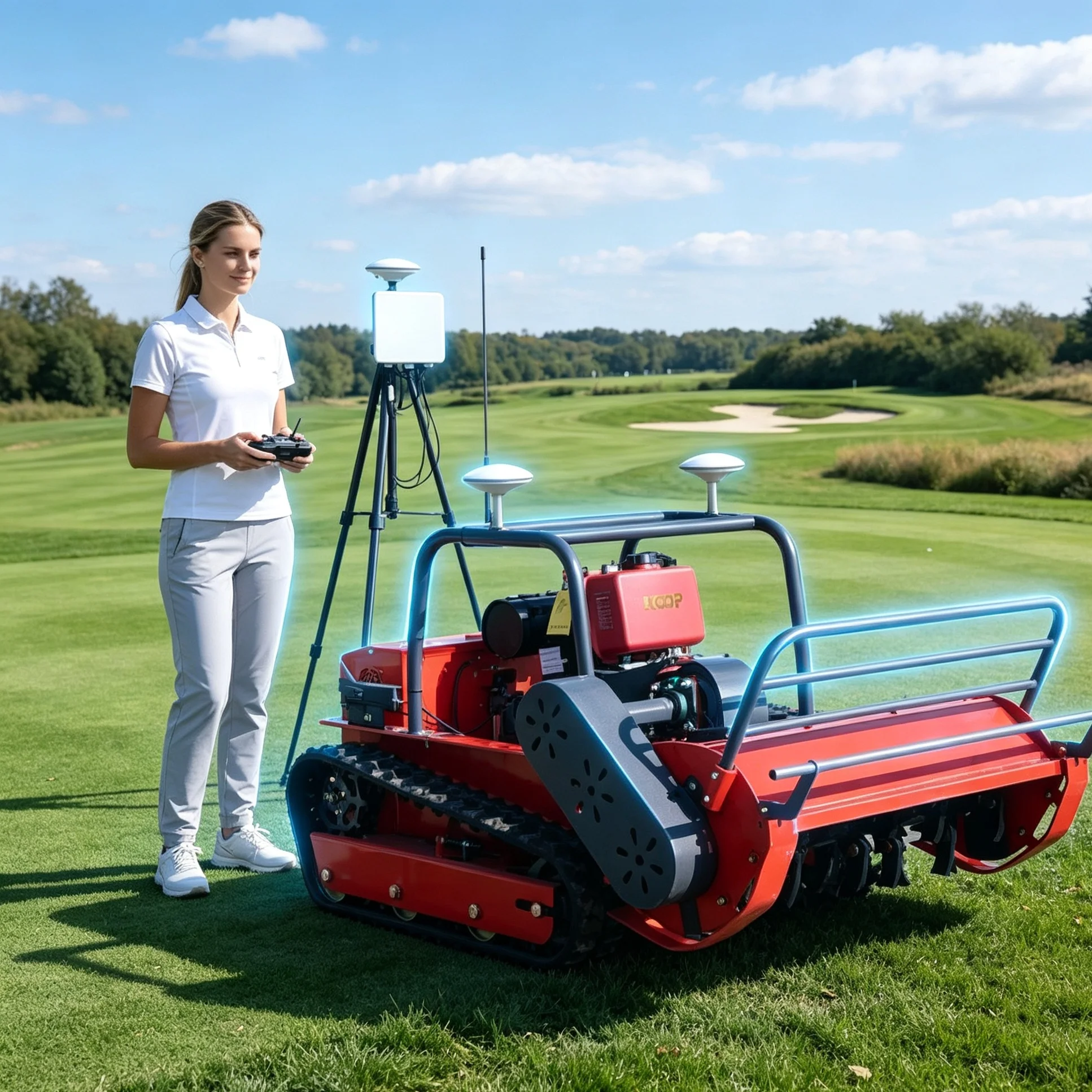 Customized 800s Series Remote Lawn Mower, GPS Self‑Propelled, Adjustable Cutting Height For Hillside Orchard
