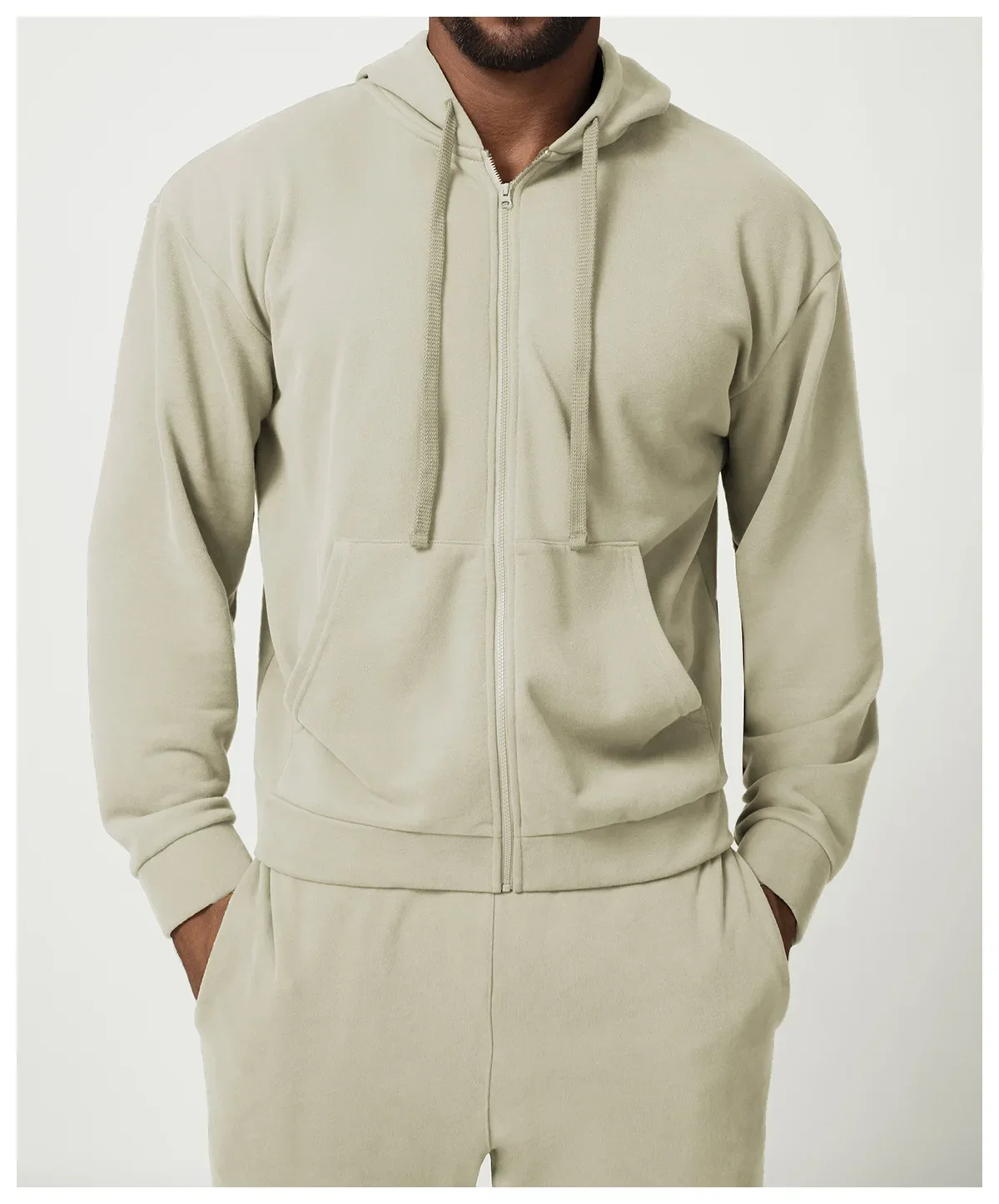 Cardigan à fermeture éclair pour homme, pull à capuche, veste de sport, veste de fitness Citywalk, veste de sport, sports de loisirs, viseur à la maison