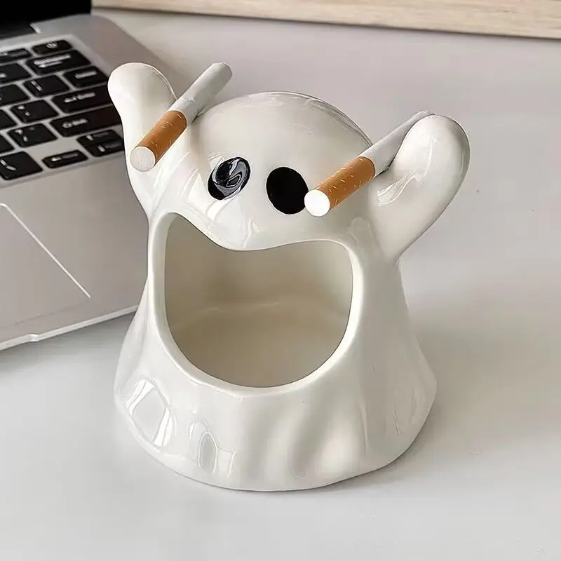 Cute ghost Ashtray ins Cure sense Home accessories Candlestick is strange High appearance decoration