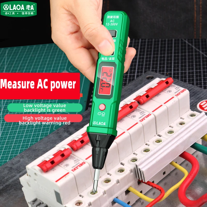 LAOA Mini Digital Multimeter Pen Smart Voice Broadcast Tester Meter Multimetro AC Voltage Professional Test Tools - view 6