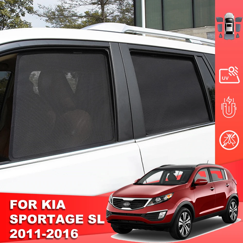 

For Kia Sportage SL 2011-2016 Magnetic Car Sunshade Shield Front Windshield Curtain Rear Side Baby Trunk Window Sun Shade Visor