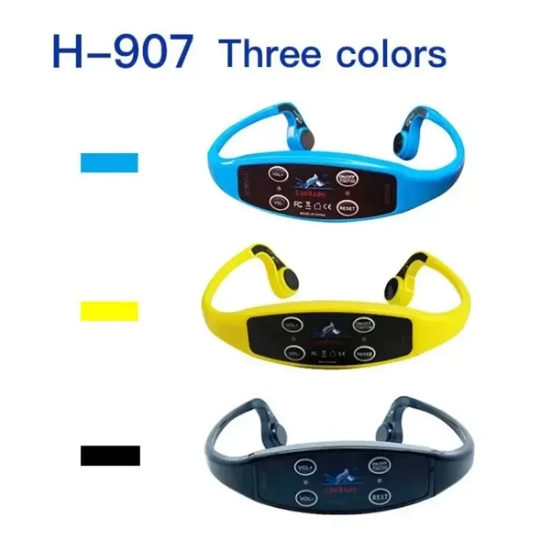 Water Sports Training Combo 1 H900 Talkie 10 H907 Waterproof Bone Conduction Underwater Aquatic Swimming Training Headphone
