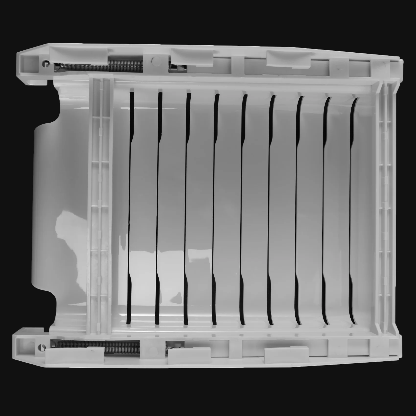 Abnm pendurado rack de armazenamento geladeira pendurado clipe de armazenamento bandeja de trilho deslizante para saco de alimentos zip-bag titular fresco